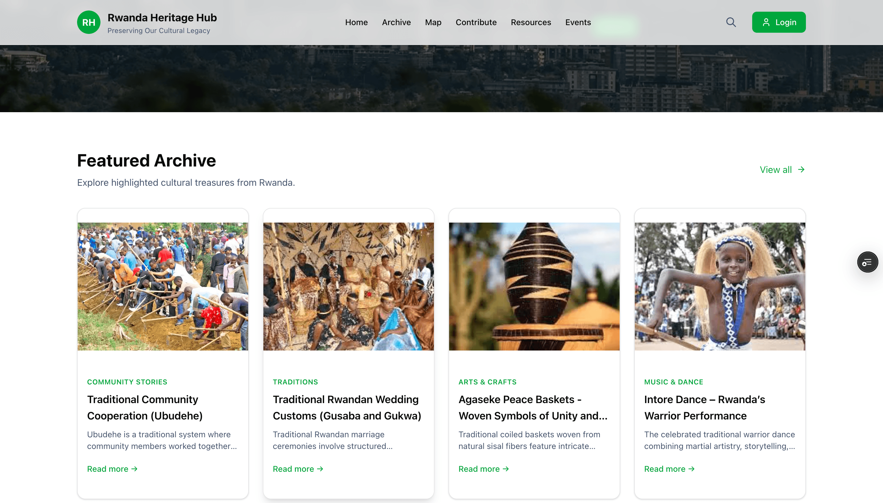 Rwanda Cultural Heritage Hub